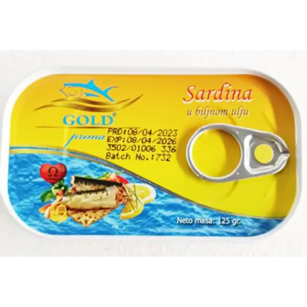 De Gold 125G Sardine