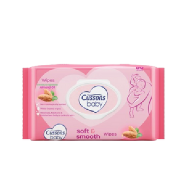CUSSONS BABY WIPES SOFT AND SMOOTH 80SHEET