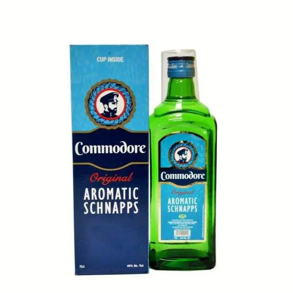 commodore 750ml aromatic schnapps